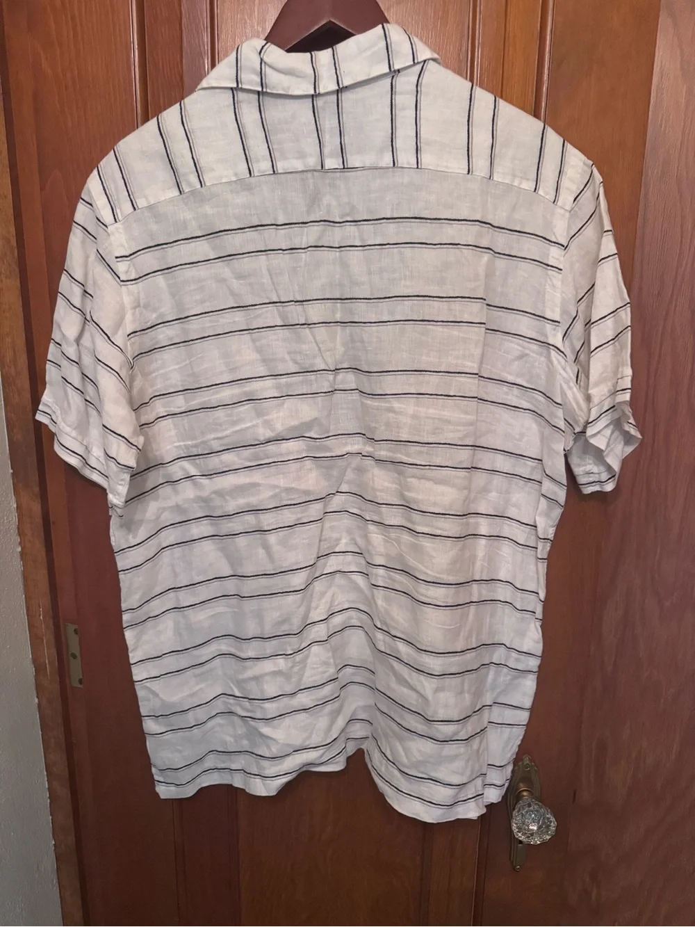 Ralph Lauren White Polo with Navy Stripe